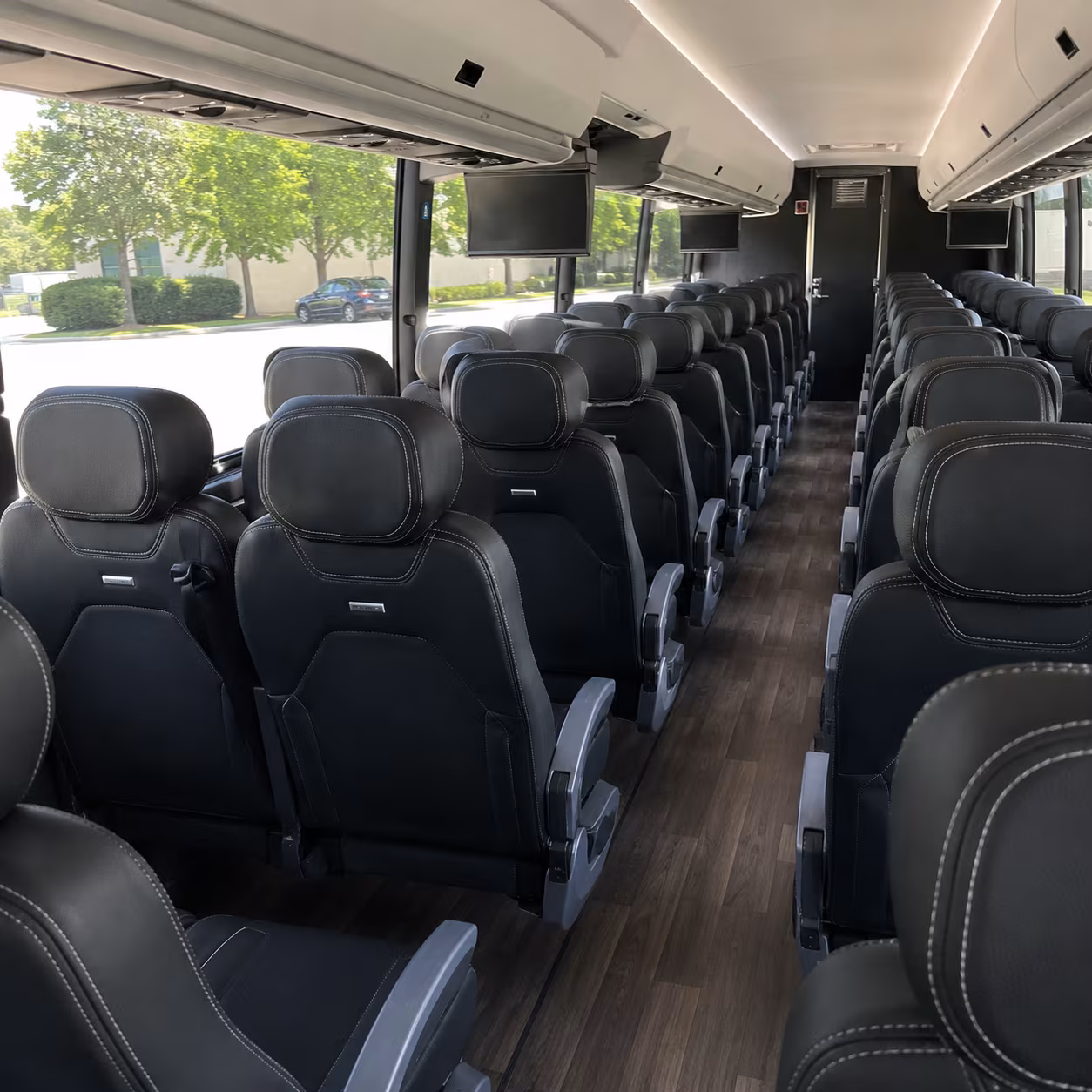 draper charter bus inside