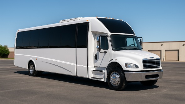 Exterior of Charter Bus Company Draper's 18 Passenger Minibus in Draper