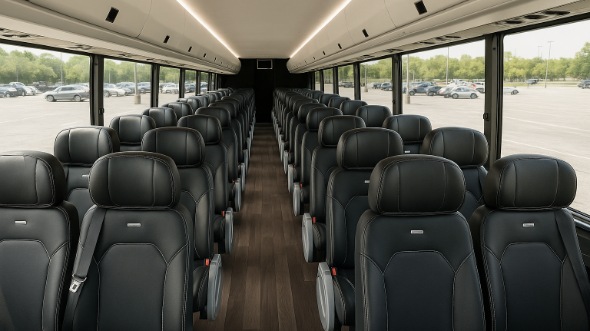 Interior of Charter Bus Company Draper's 20 Passenger Mini bus in Draper