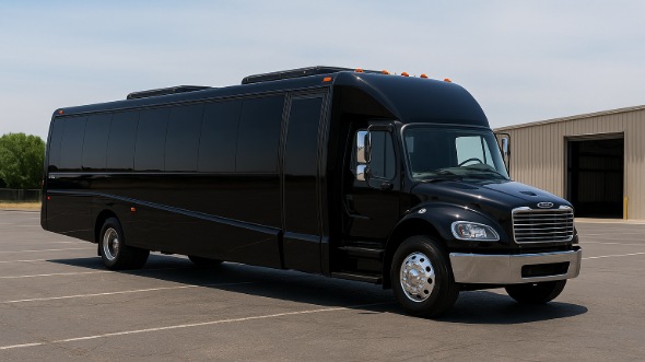 Exterior of Charter Bus Company Draper's 35 Passenger Minibus in Draper