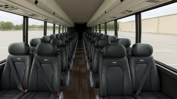 Interior of Charter Bus Company Draper's 35 Passenger Minibus in Draper
