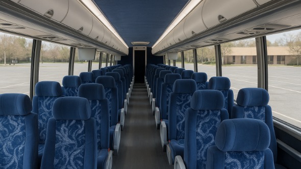 Interior of Charter Bus Company Draper's 55 Passenger Charter Bus in Draper