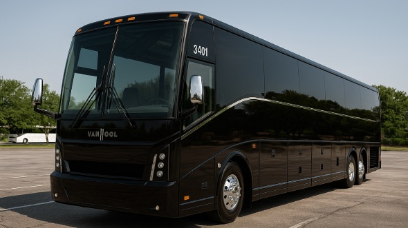 Exterior of Charter Bus Company Sandy's 55 Passenger Charter Bus in Sandy
