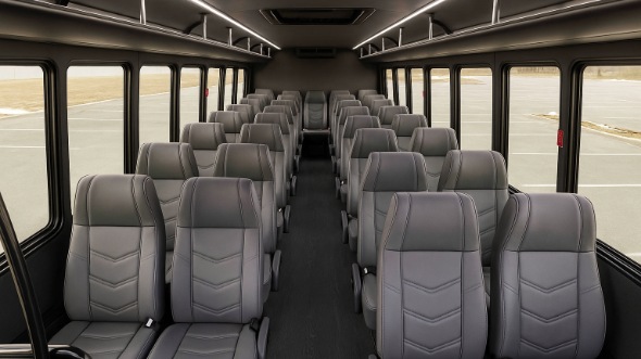 draper 18 passenger minibus inside