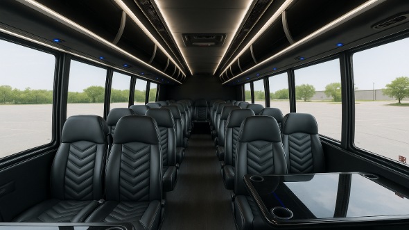 draper 25 passenger minibus inside