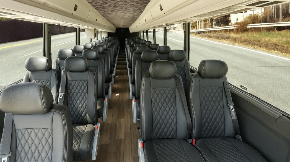 draper 28 passenger minibus inside