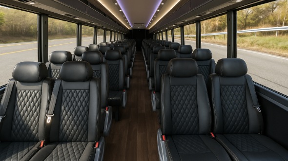 draper 35 passenger minibus inside