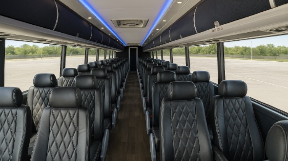 draper 55 passenger charter bus rental