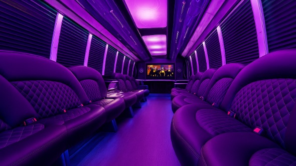 draper party bus rental inside