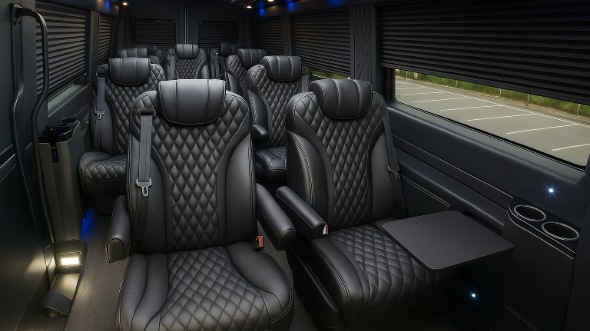 draper sprinter van with driver inside