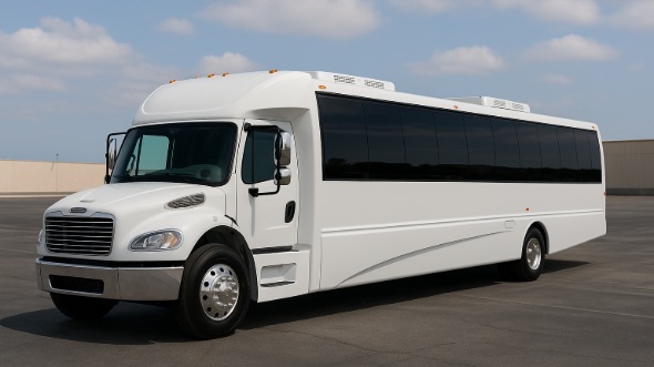 Exterior of Charter Bus Company Draper's Party Bus in Draper