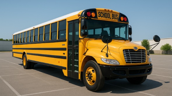 Exterior of Charter Bus Company Draper's School Bus in Draper